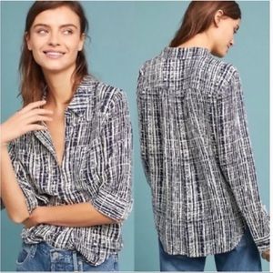Anthropologie Holding Horses Sammie button down blouse. Size 4